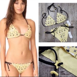 Marysia Honolulu Triangle Bikini in Banana Bandana NWT